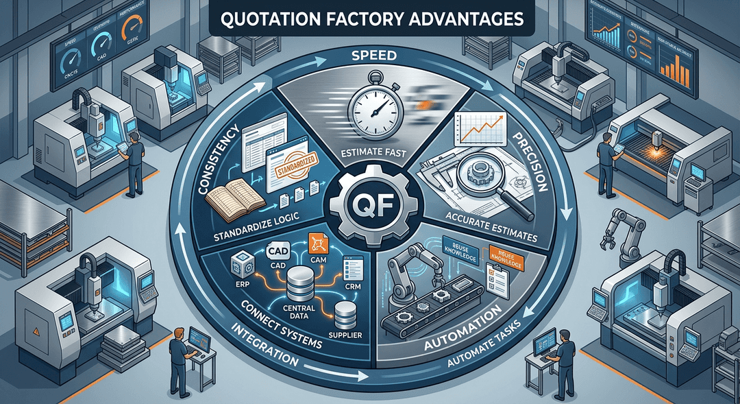 5 vantagens da Quotation Factory - Orçamentos e estimativas podem ser feitos mais rapidamente na indústria metalúrgica