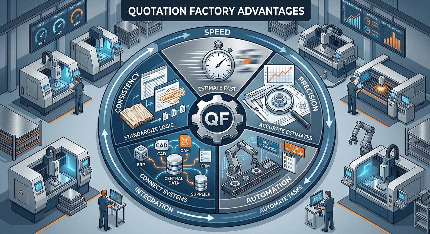 5 voordelen van de Quotation Factory -  Offreren en calculeren binnen de metaalindustrie kan sneller